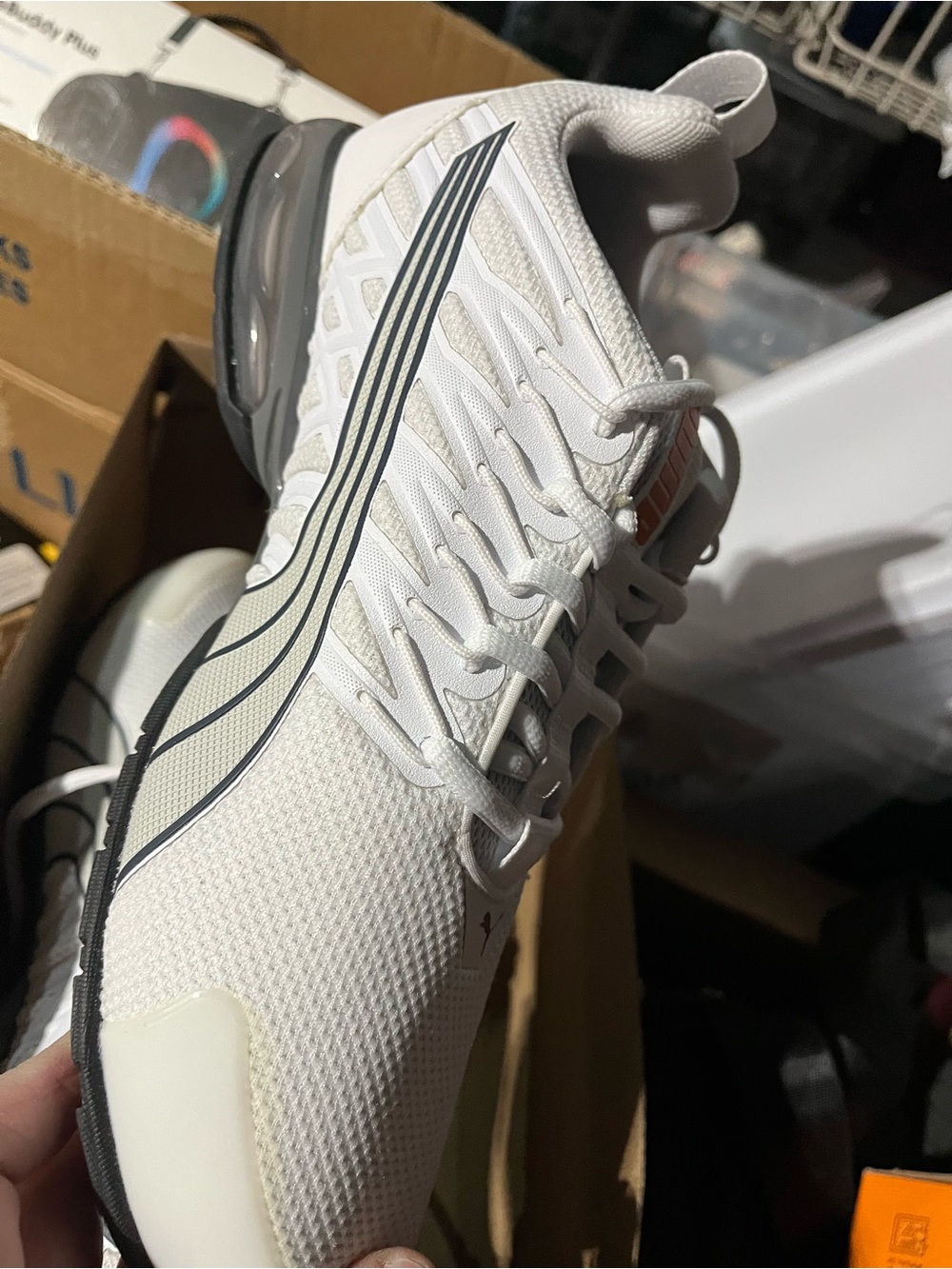 Puma White Low-Top Athletic Sneakers - Picture 3 of 4
